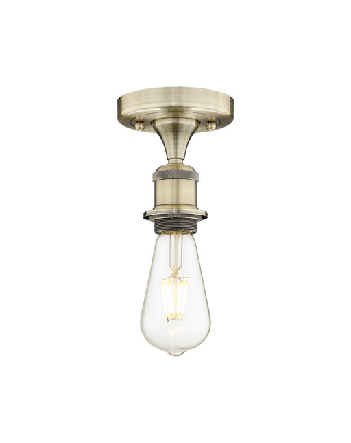 Innovations - 616-1F-AB - One Light Semi-Flush Mount - Edison - Antique Brass