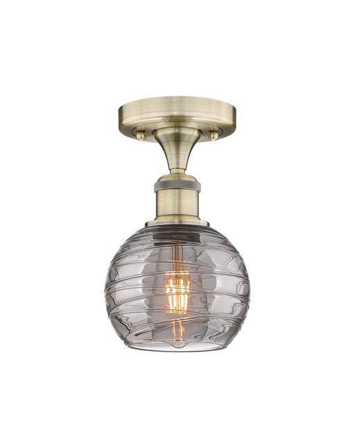 Innovations - 616-1F-AB-G1213-6SM - One Light Semi-Flush Mount - Edison - Antique Brass