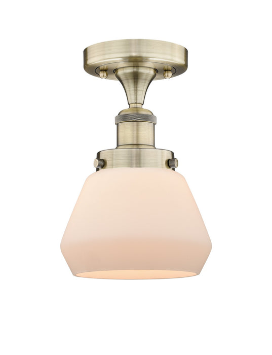 Innovations - 616-1F-AB-G171 - One Light Semi-Flush Mount - Edison - Antique Brass