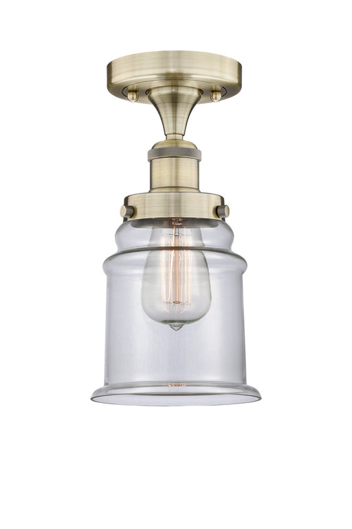 Innovations - 616-1F-AB-G182 - One Light Semi-Flush Mount - Edison - Antique Brass