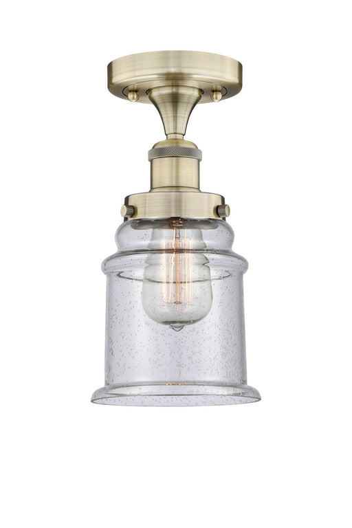 Innovations - 616-1F-AB-G184 - One Light Semi-Flush Mount - Edison - Antique Brass