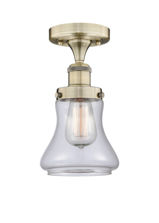 Innovations - 616-1F-AB-G192 - One Light Semi-Flush Mount - Edison - Antique Brass