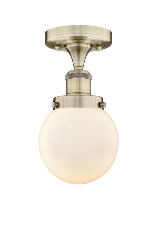 Innovations - 616-1F-AB-G201-6 - One Light Semi-Flush Mount - Edison - Antique Brass
