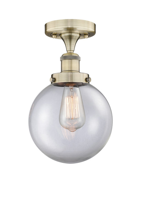 Innovations - 616-1F-AB-G202-8 - One Light Semi-Flush Mount - Edison - Antique Brass