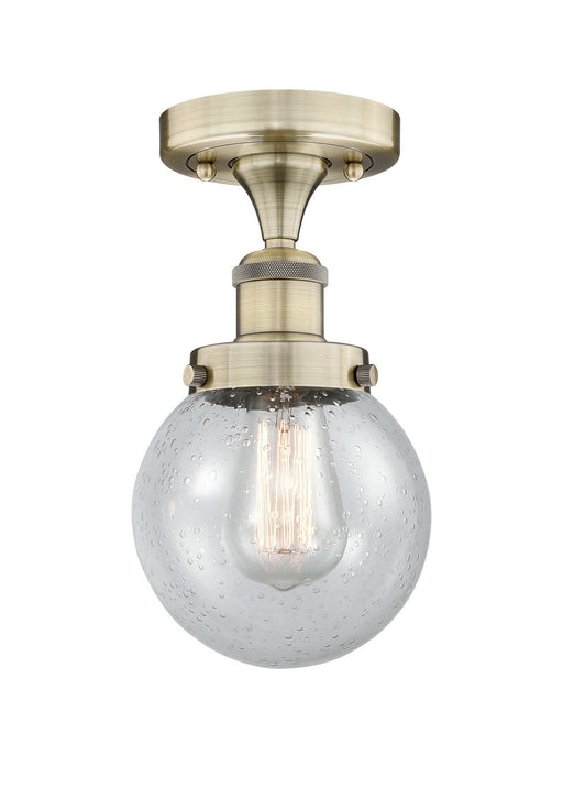 Innovations - 616-1F-AB-G204-6 - One Light Semi-Flush Mount - Edison - Antique Brass