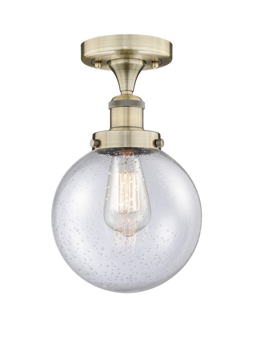 Innovations - 616-1F-AB-G204-8 - One Light Semi-Flush Mount - Edison - Antique Brass