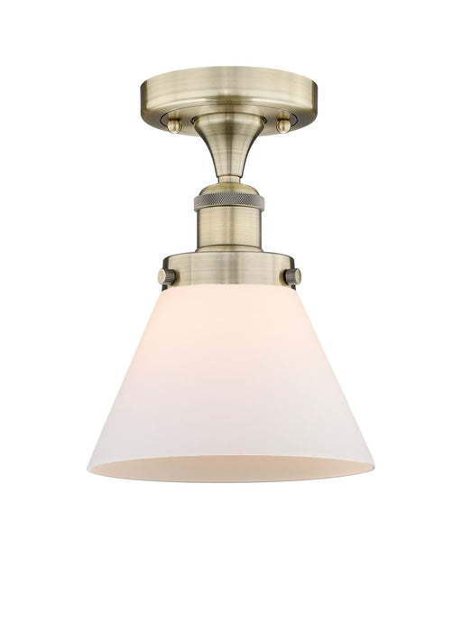Innovations - 616-1F-AB-G41 - One Light Semi-Flush Mount - Edison - Antique Brass
