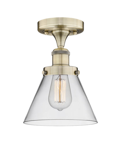 Innovations - 616-1F-AB-G42 - One Light Semi-Flush Mount - Edison - Antique Brass