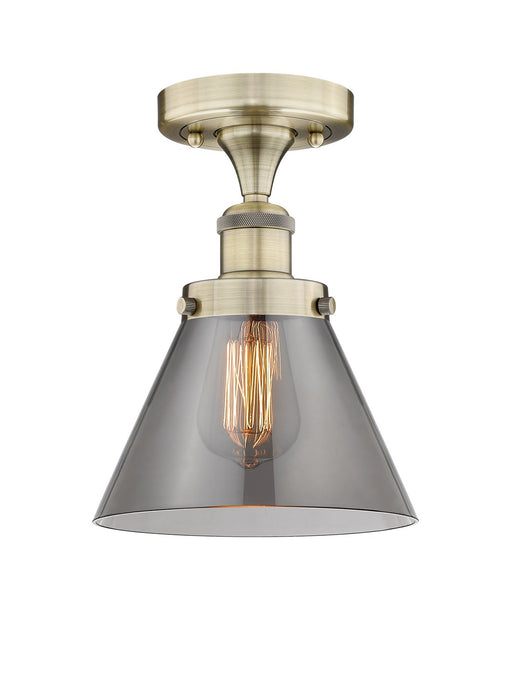 Innovations - 616-1F-AB-G43 - One Light Semi-Flush Mount - Edison - Antique Brass