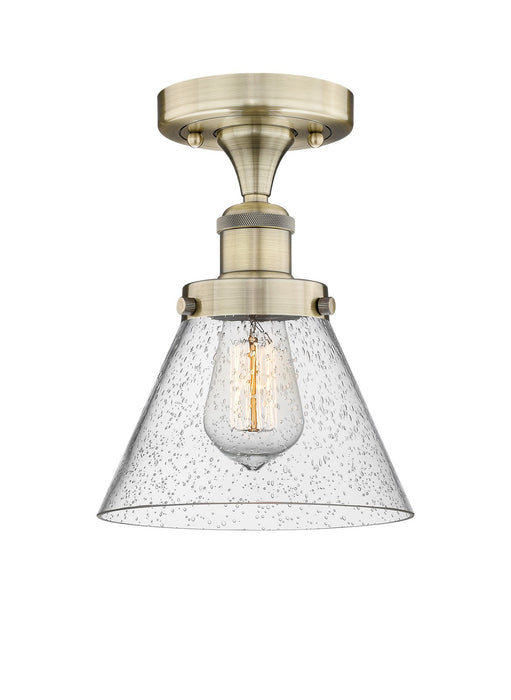 Innovations - 616-1F-AB-G44 - One Light Semi-Flush Mount - Edison - Antique Brass