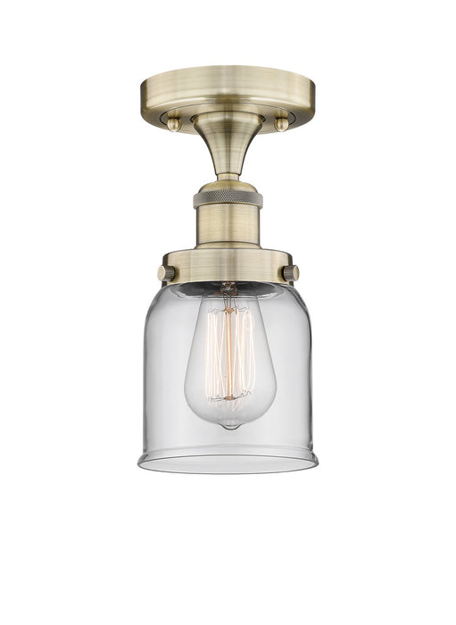 Innovations - 616-1F-AB-G52 - One Light Semi-Flush Mount - Edison - Antique Brass