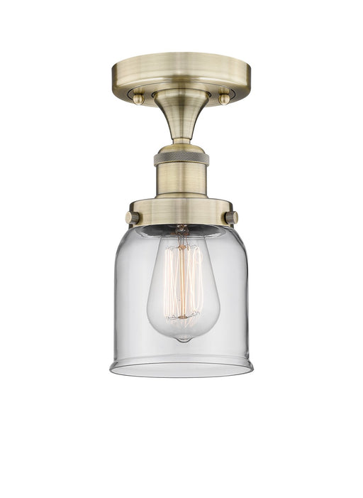 Innovations - 616-1F-AB-G52 - One Light Semi-Flush Mount - Edison - Antique Brass