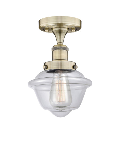 Innovations - 616-1F-AB-G532 - One Light Semi-Flush Mount - Edison - Antique Brass