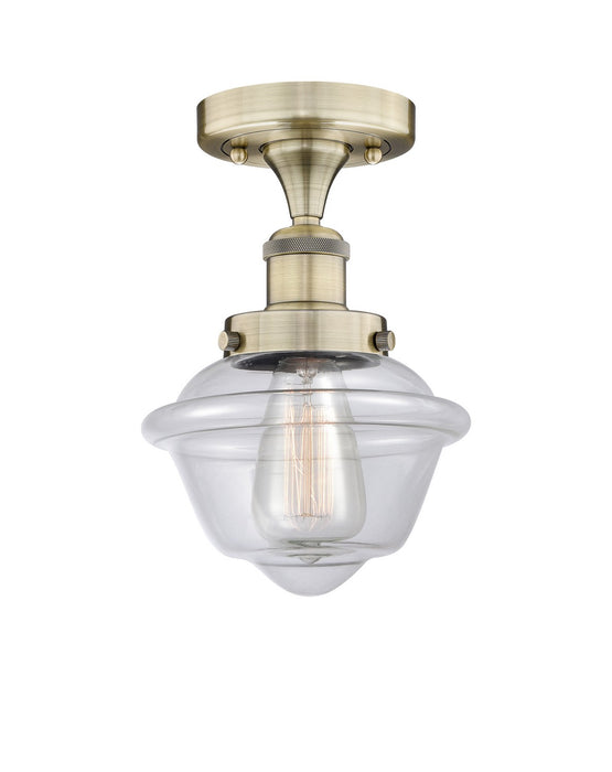 Innovations - 616-1F-AB-G532 - One Light Semi-Flush Mount - Edison - Antique Brass