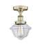 Innovations - 616-1F-AB-G532 - One Light Semi-Flush Mount - Edison - Antique Brass