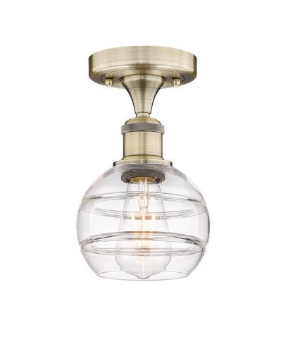 Edison One Light Semi-Flush Mount