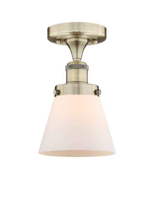 Innovations - 616-1F-AB-G61 - One Light Semi-Flush Mount - Edison - Antique Brass