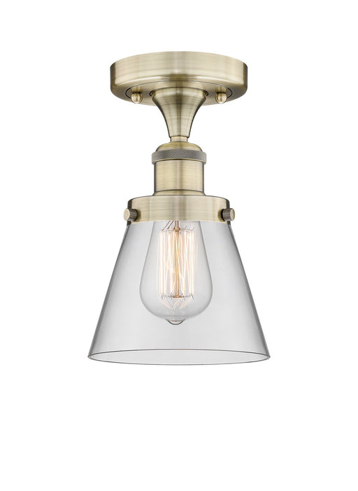 Innovations - 616-1F-AB-G62 - One Light Semi-Flush Mount - Edison - Antique Brass