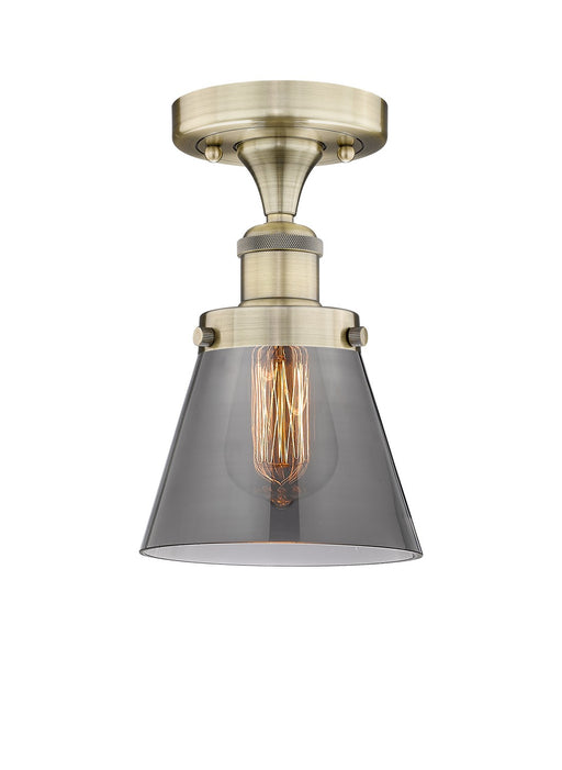Innovations - 616-1F-AB-G63 - One Light Semi-Flush Mount - Edison - Antique Brass