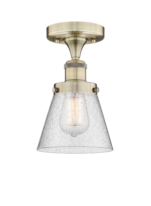 Innovations - 616-1F-AB-G64 - One Light Semi-Flush Mount - Edison - Antique Brass