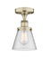 Innovations - 616-1F-AB-G64 - One Light Semi-Flush Mount - Edison - Antique Brass