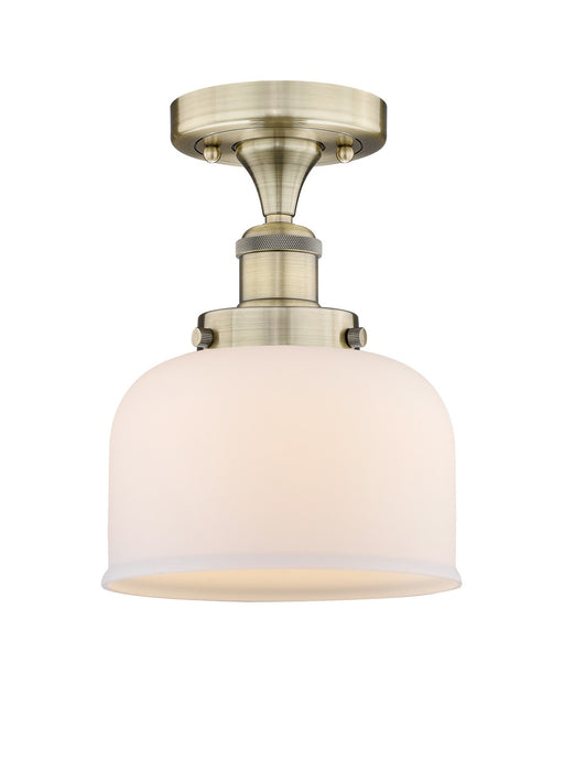 Innovations - 616-1F-AB-G71 - One Light Semi-Flush Mount - Edison - Antique Brass