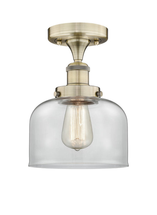 Innovations - 616-1F-AB-G72 - One Light Semi-Flush Mount - Edison - Antique Brass