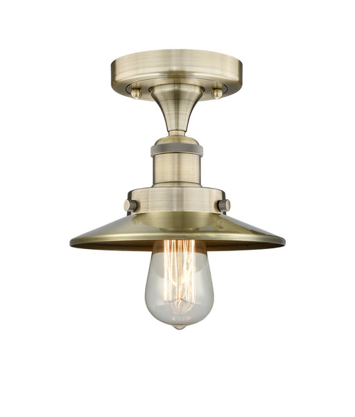 Innovations - 616-1F-AB-M4-AB - One Light Semi-Flush Mount - Downtown Urban - Antique Brass