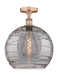 Innovations - 616-1F-AC-G1213-14SM - One Light Semi-Flush Mount - Edison - Antique Copper