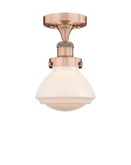 Innovations - 616-1F-AC-G321 - One Light Semi-Flush Mount - Edison - Antique Copper