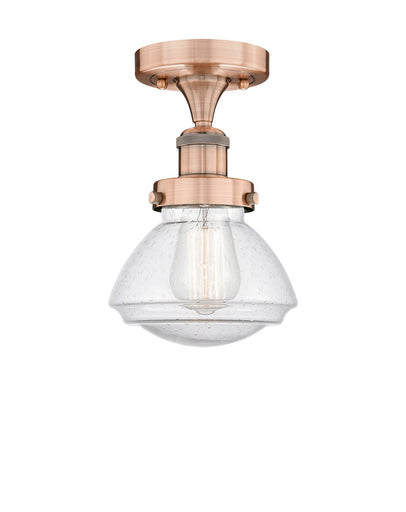 Edison One Light Semi-Flush Mount