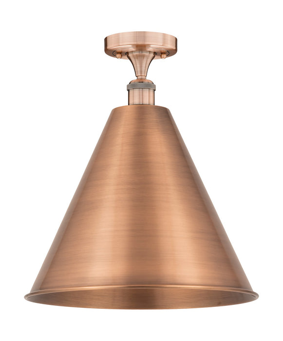 Innovations - 616-1F-AC-MBC-16-AC - One Light Semi-Flush Mount - Edison - Antique Copper