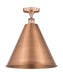 Innovations - 616-1F-AC-MBC-16-AC - One Light Semi-Flush Mount - Edison - Antique Copper