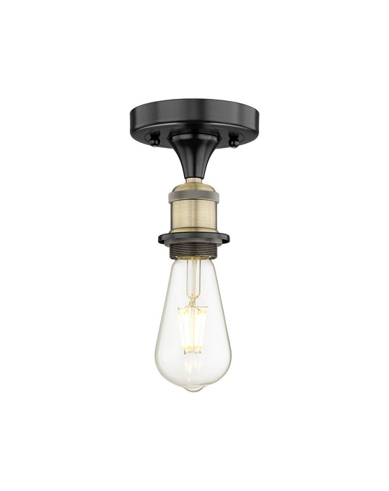 Innovations - 616-1F-BAB - One Light Semi-Flush Mount - Edison - Black Antique Brass