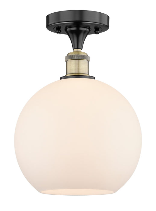 Innovations - 616-1F-BAB-G121-10 - One Light Semi-Flush Mount - Edison - Black Antique Brass