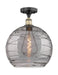 Innovations - 616-1F-BAB-G1213-14SM - One Light Semi-Flush Mount - Edison - Black Antique Brass