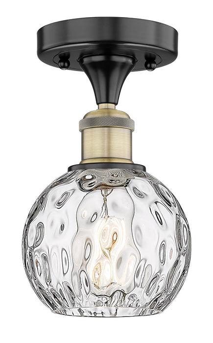 Innovations - 616-1F-BAB-G1215-6 - One Light Semi-Flush Mount - Edison - Black Antique Brass