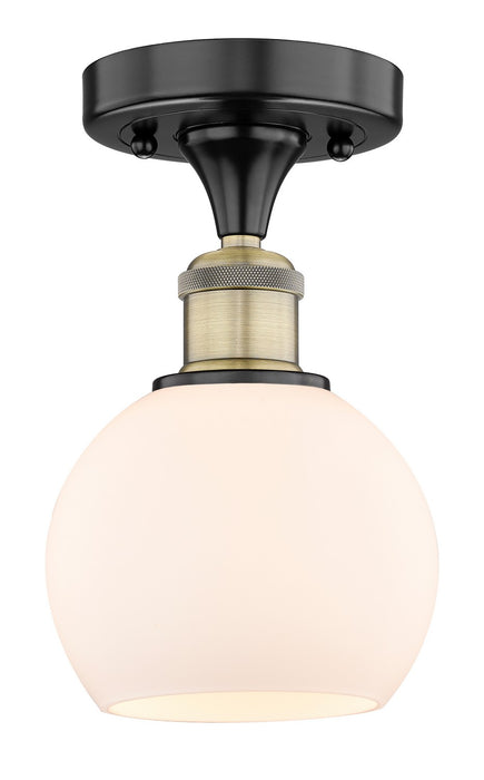 Innovations - 616-1F-BAB-G121-6 - One Light Semi-Flush Mount - Edison - Black Antique Brass