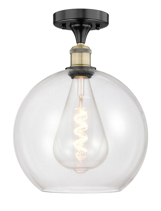 Innovations - 616-1F-BAB-G122-12 - One Light Semi-Flush Mount - Edison - Black Antique Brass