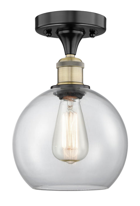 Innovations - 616-1F-BAB-G122-8 - One Light Semi-Flush Mount - Edison - Black Antique Brass