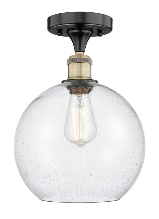 Innovations - 616-1F-BAB-G124-10 - One Light Semi-Flush Mount - Edison - Black Antique Brass