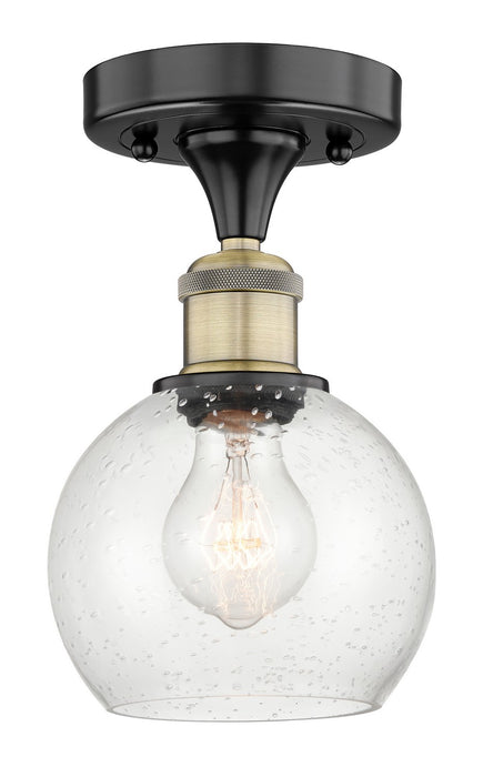 Innovations - 616-1F-BAB-G124-6 - One Light Semi-Flush Mount - Edison - Black Antique Brass