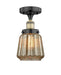 Innovations - 616-1F-BAB-G146 - One Light Semi-Flush Mount - Edison - Black Antique Brass