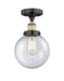 Innovations - 616-1F-BAB-G204-8 - One Light Semi-Flush Mount - Edison - Black Antique Brass