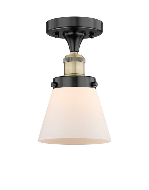 Innovations - 616-1F-BAB-G61 - One Light Semi-Flush Mount - Edison - Black Antique Brass