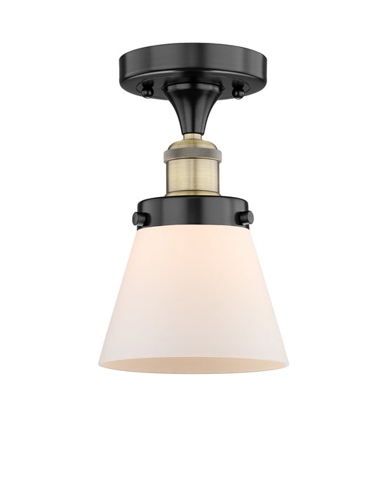 Innovations - 616-1F-BAB-G61 - One Light Semi-Flush Mount - Edison - Black Antique Brass