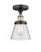 Innovations - 616-1F-BAB-G64 - One Light Semi-Flush Mount - Edison - Black Antique Brass