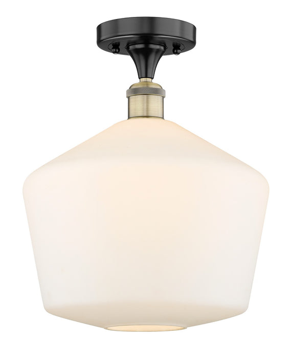 Innovations - 616-1F-BAB-G651-12 - One Light Semi-Flush Mount - Edison - Black Antique Brass