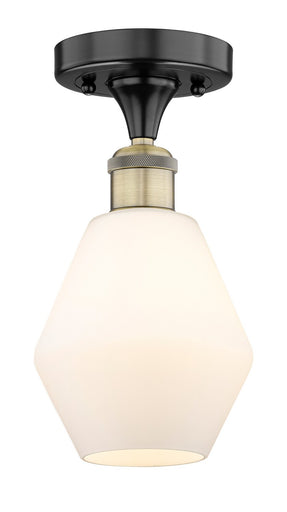 Edison One Light Semi-Flush Mount