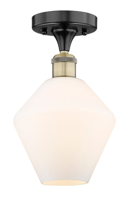 Innovations - 616-1F-BAB-G651-8 - One Light Semi-Flush Mount - Edison - Black Antique Brass